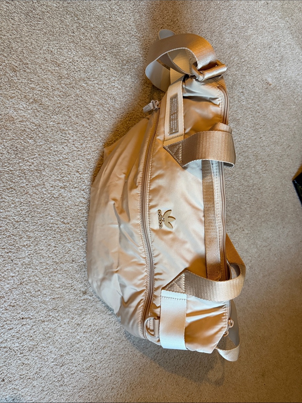 adidas Originals Light Beige Travel Duffel Bag